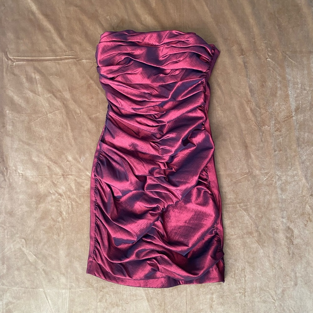 ❤️ VINTAGE JESSICA MCCLINTOCK STRAPLESS MINI PARTY DRESS ❤️ - Picture 2 of 5